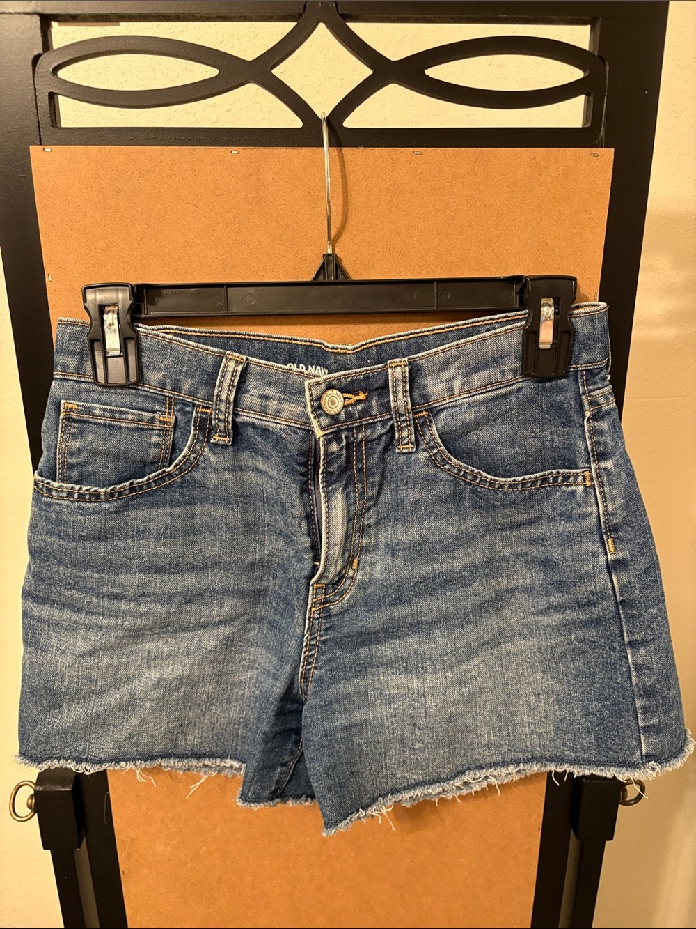 Old Navy Blue Frayed Hem Denim Shorts